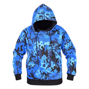 Sweats à capuche camouflage avec impression par sublimation, pull en molleton 100% coton, sweats à capuche à manches longues et coupe régulière pour hommes, vente en gros - Product Image 1