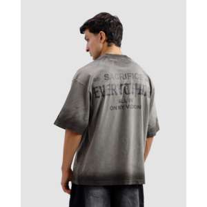 T-shirt en jersey vieilli tout-en-un 100% coton lavé sur mesure - Product Image 6