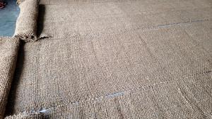 Voile d'ombrage en fibre de coco naturelle rustique - Product Image 5
