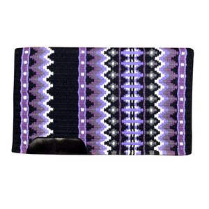 Tapis de selle western en feutre de laine de Nouvelle-Zélande avec doublure en tissu pour l'équitation, design personnalisable - Product Image 1