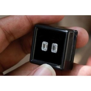 IGI 3,25 CT Esmeralda corte laboratorio diamantes G VS1 claridad laboratorio creado suelto CVD diamantes par para pendientes de boda regalo de aniversario - Product Image 2