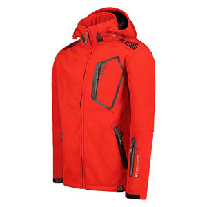 Poignets élastiques durables hommes Unique Softshell réglable à capuche veste personnaliser hiver Travelwear respirant lourd veste - Product Image 3