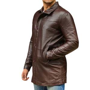 Custom Logo <b>Genuine</b> <b>Leather</b> <b>Jacket</b> Men OEM - Product Image 1