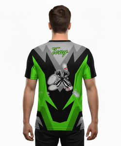 Maillots et hauts de football en polyester imprimés par transfert thermique, chemise personnalisée en sublimation pour hommes, coupe ample, séchage rapide, col rond - Product Image 2