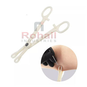 Pinzas de plástico para Piercing corporal y piel, herramientas de Piercing desechables, pinzas de plástico para cuerpo y piel, uso único - Product Image 1