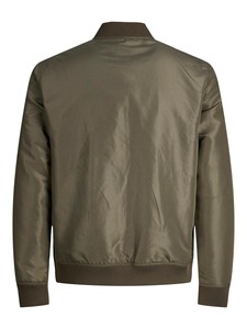 2025 Nueva gran oferta de chaquetas de Bombardero a prueba de viento para hombres, moda universitaria personalizada Premium con cremallera, venta al por mayor, lona negra lisa - Product Image 4