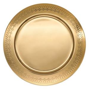 Plato de Presentación de Lujo con Borde Martillado, Chapado en Oro, Apto para Alimentos, Precio de Fábrica - Product Image 5