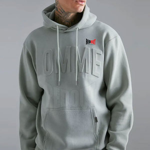 Sudadera con Capucha Estampada en Relieve de Algodón Combinado para Hombre, Color y Talla Personalizados, Más Vendida al por Mayor, Precio Razonable - Product Image 3