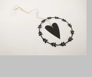 ตกแต่งหน้าต่างโลหะภาพหน้าต่างสไตล์บ้านชนบทหัวใจสำหรับแขวนเป็นมิตรกับสิ่งแวดล้อมหลายขนาด - Product Image 4