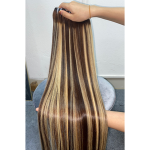 Artículo supercaliente para el verano, superventas, extensiones de cabello humano liso de hueso barato y suave, Cabelo Humano Genius, trama de 613 paquetes - Product Image 2