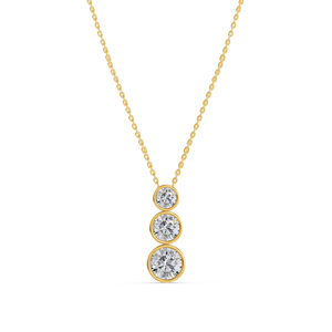 Alta calidad 1.94cts Lab Grown EF Clarity Diamond 14K Collar de oro blanco con cadena VS para bodas y fiestas de mujeres - Product Image 1