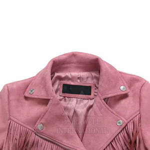 Dernière conception veste confortable 2025 haute qualité peau de mouton col rabattu femmes mode veste en cuir - Product Image 6