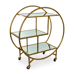 Chariot à vin d'hôtel Chariot de service en chambre Chariot de bar de service mobile Chariot élégant fini aux prix d'usine - Product Image 4