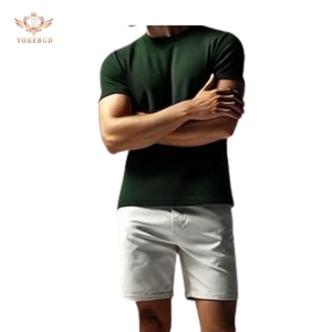 เสื้อยืดผู้ชายคอตตอนแท้ 100% แบบถัก ทรงโอเวอร์ไซส์ หนานุ่ม  ไซส์ใหญ่พิเศษ  รับสกรีนลายตามสั่ง แขนสั้น ระบายอากาศได้ดี ขายส่ง - Product Image 4