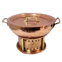 Ensemble de chauffe-plats ronds pour buffet de comptoir de mariage Offre Spéciale doré design moderne de chauffe-plats vintage