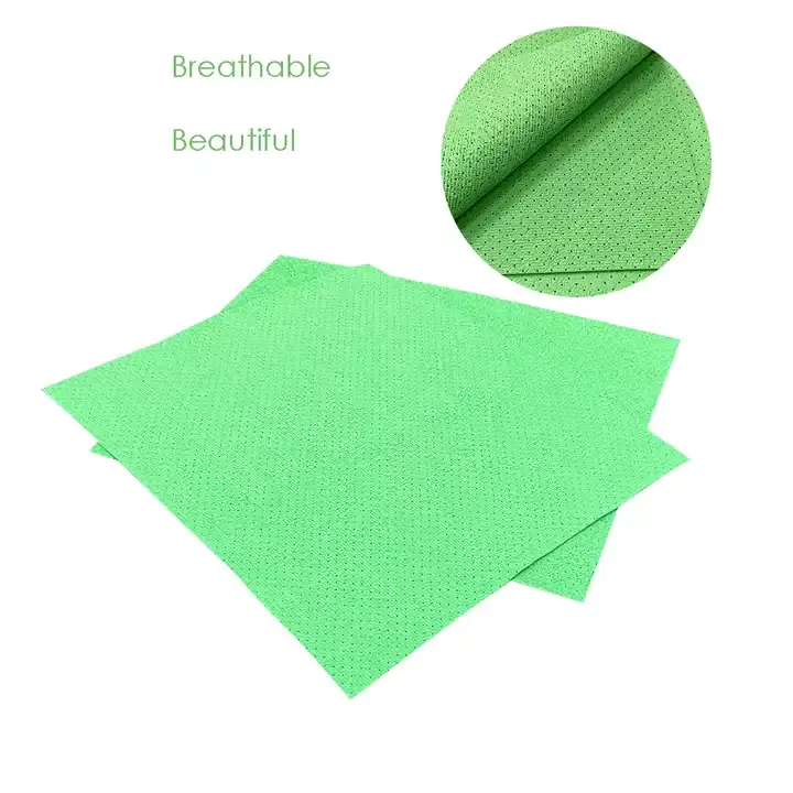 CL86 lingettes industrielles peau de chamois serviette PVA aiguille polyvalente perforée non tissée ménage jaune chiffon de nettoyage