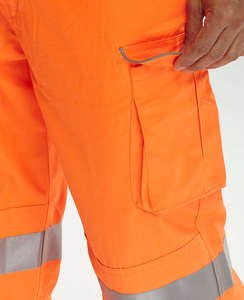 Pantalones de Seguridad de Alta Visibilidad, Resistentes al Fuego, Transpirables, con Múltiples Bolsillos, para Hombre, Industriales, OEM, 100% Algodón, Impermeables, con Certificación CE - Product Image 5