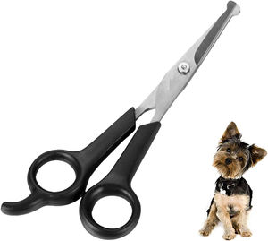 Professional Pet <b>Grooming</b> Scissors with Round Tip Stainless Steel <b>Dog</b> Professional <b>Grooming</b> <b>Tool</b> - Product Image 1