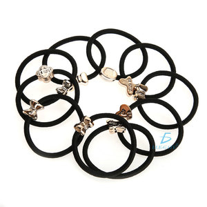 100 élastiques à cheveux doux pour enfants, style bijoux de fête, attaches en caoutchouc pour cheveux - Product Image 2