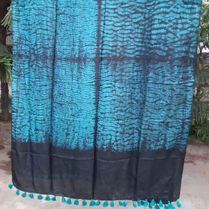 Beautiful Hand Tie Dye Silk <b>Scarf</b> for Women Neck Accessories Cloth, Colorful Hand Dye Silk <b>Dupatta</b> <b>Scarf</b> for Women Clothing - Product Image 2