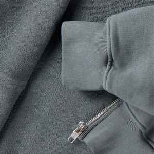 Sweat à capuche unisexe personnalisé pour homme, 100% coton, respirant, anti-rétrécissement, 360GSM, poids lourd, automne, broderie de rue - Product Image 3