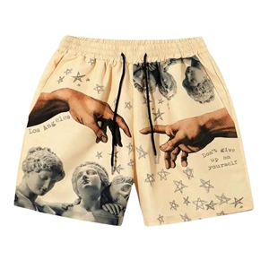 Short de jogging pour hommes sur mesure nouveau style décontracté solide tricoté fermeture à cordon couleur personnalisée fabriqué au Pakistan - Product Image 4