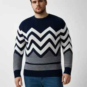 Jersey informal para hombre, suéter de Cachemira transpirable grueso y cálido, alta calidad con decoración con estampado de botones de logotipo para invierno, tamaño libre - Product Image 5