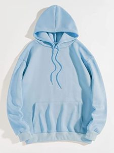 Sudadera con Capucha de Felpa para Mujer, Estilo Casual de Invierno, Tejida, Oversize, con Estampado Gráfico de Letras - Product Image 3