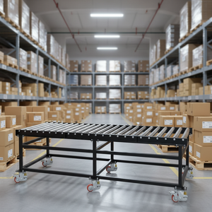 Solution de manutention logistique intelligente avec convoyeur à rouleaux motorisé fixe, prête à l'emploi, système automatisé - Product Image 1