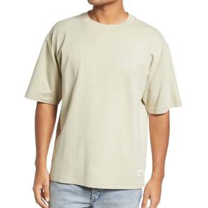 50/50 mezclas Camiseta de cuello redondo liso para hombres cuello redondo manga corta camisetas de algodón de alta calidad - Product Image 5