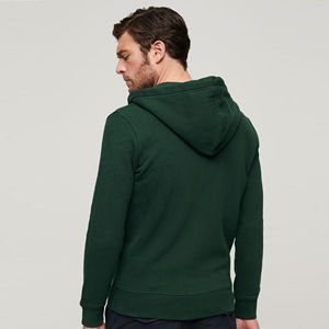 Sudadera con Capucha Personalizada de Algodón Grueso para Hombre, Estilo Urbano, con Bolsillo Tipo Canguro y Diseño de Capucha Ajustable - Product Image 2