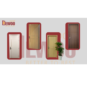 Porte en acier sur mesure, fabrication Dewoo, moderne, WPC stratifié, imperméable, finition PVC, manuel pour propriétés - Product Image 2