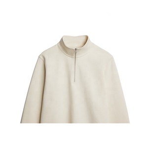 Sweat à capuche unisexe en molleton français 100 % coton de haute qualité, coupe quart de zip, coupe-vent, 230 g, confortable et élégant, idéal pour l'hiver - Product Image 4