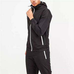 Trajes deportivos con cremallera completa personalizados, conjuntos atléticos para correr, chándales activos de 2 piezas para hombre con bolsillos - Product Image 5