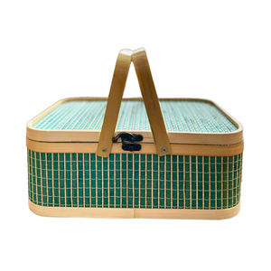 Paniers de rangement en bambou naturel durables et polyvalents Panier de rangement de fruits Panier cadeau vietnamien pour l'organisation et la décoration - Product Image 1