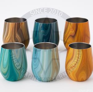 Elegant Double Wall Stainless Steel Eco-Friendly Large Capacity Portable Drinking Glass with Lid and Premium Color Finish - Product Image 1