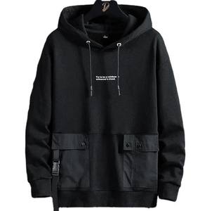 100% coton pull zippé sweat à capuche de sport hiver polaire brodé 3D Design vêtement teint solide motif hommes coupe régulière - Product Image 1