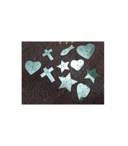 Cœur sacré en métal de finition antique de fer d'étain pour la décoration catholique - Product Image 4