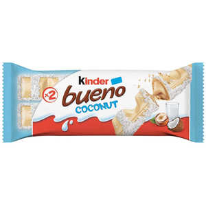 Barra de chocolate de coco blanco Kinder Bueno de Venta caliente 39g, venta al por mayor, precio de fábrica, Delicioso aperitivo dulce para niños y adultos - Product Image 5
