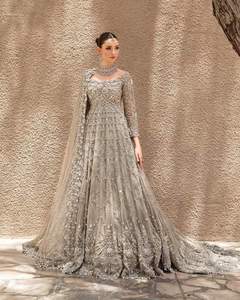 Fabricante personalizado mujer tradicional afgano elegante seda Salwar Kameez tradicional afgano étnico prenda 539 piezas para - Product Image 3