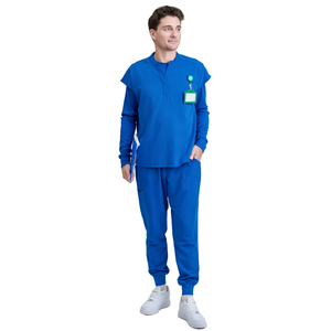 VN FACTORY stretch <b>scrub</b> uniform nursing sets medical blouse dental nurse uniform high waist women hospital <b>clothes</b> FMF factory - Product Image 1