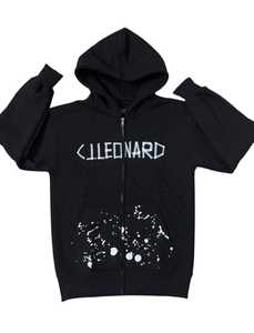 Sweat à capuche décontracté avec logo personnalisé pour hommes, streetwear tricoté à fermeture éclair en molleton de polyester 100% uni anti-boulochage pour l'hiver - Product Image 3