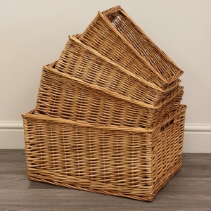 Cheap Folding Fruit Woven Baskets Rattan Laundry Baskets Home Storage & Organization Laundry Storage Organizer Natural Vietnam