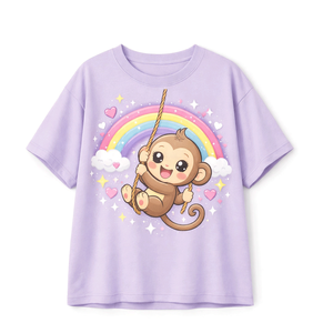 T-shirts pour enfants 100% coton, doux, respirants, à manches courtes, col rond, écologiques, décontractés pour l'été, pour garçons et filles, haut confortable - Product Image 1