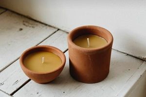 Pot à bougie en terre cuite - Product Image 3