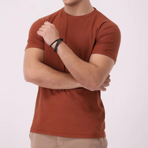 เสื้อยืดเข้ารูปแขนครึ่งแขนสำหรับผู้ชายฤดูร้อน2025เสื้อผ้าฝ้าย100% ออกแบบได้ตามต้องการ - Product Image 4