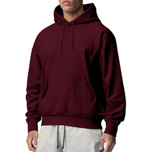 Venta al por mayor de sudaderas y sudaderas de algodón Fleece Blank Oversized Impresión personalizada Hip Hop Winter Outdoor Men's Hoodies - Product Image 1