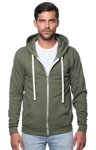 Sudaderas con capucha de tres mezclas Diseñe su propia Sudadera con capucha personalizada Sudaderas con cremallera - Product Image 2