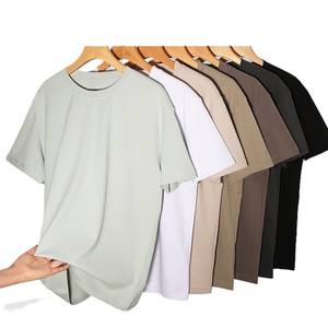 Camiseta de Algodón Romano de 210g, Unisex, Holgada, Transpirable, Talla Grande, con Logotipo Bordado Personalizado OEM, Precio de Fábrica en China y Bangladesh - Product Image 1