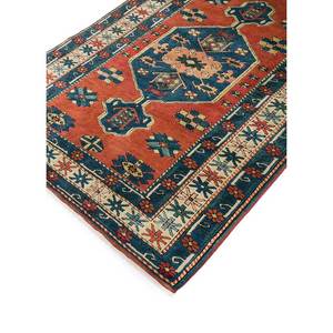 พรมขนสัตว์ถักมือ Nuray สีแดงส้ม ลายเหรียญแบบนามธรรม รูปทรงสี่เหลี่ยมผืนผ้า สำหรับบ้าน ขนาด 9x12 ฟุต รุ่น Pae-451 เหมาะสำหรับทางเข้าบ้าน ห้องนั่งเล่น และโถงทางเดิน - Product Image 2